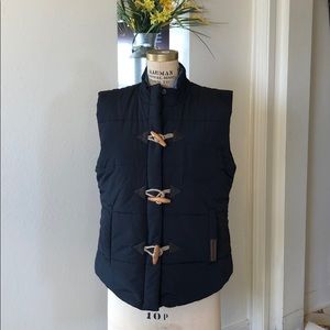 Navy Toggle Puffer Vest